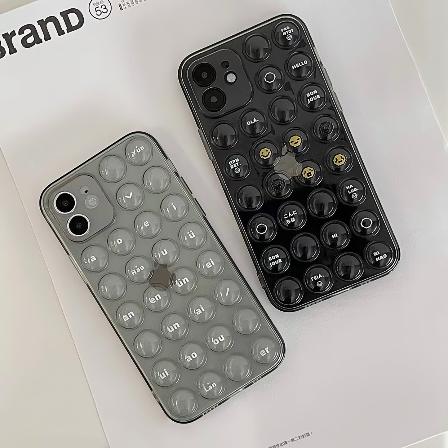 バブルジオメトリックスマホケース