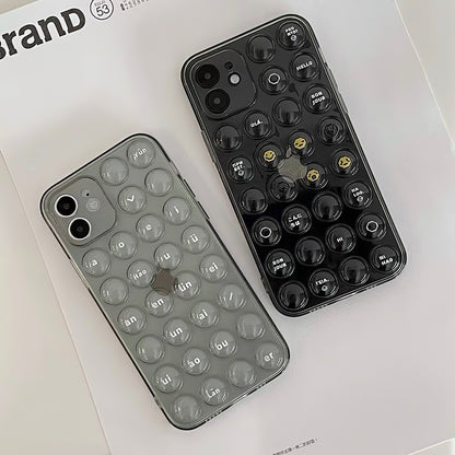 バブルジオメトリックスマホケース
